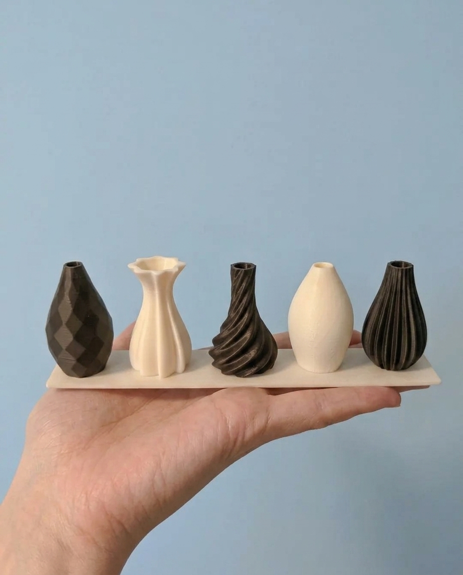 Tiny Aesthetic Vase Set (Set of 5)