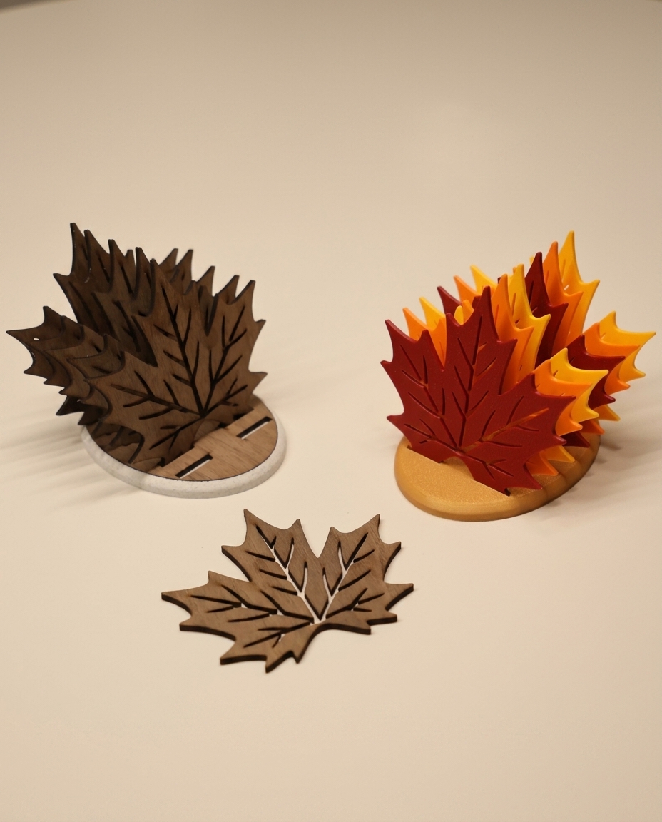 Maple Leaf Coaster Set (Set of 6)