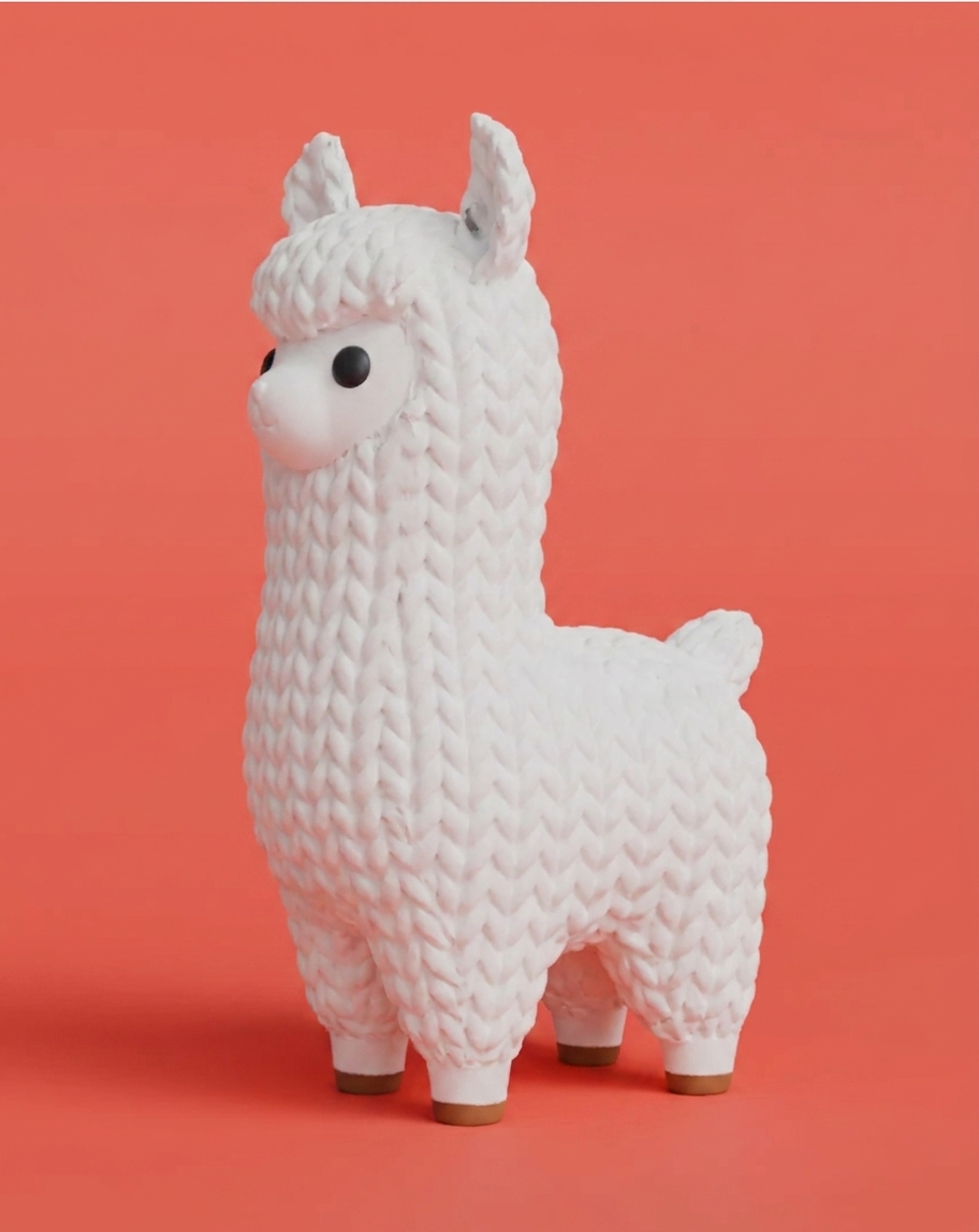 Knitted Cute Llama
