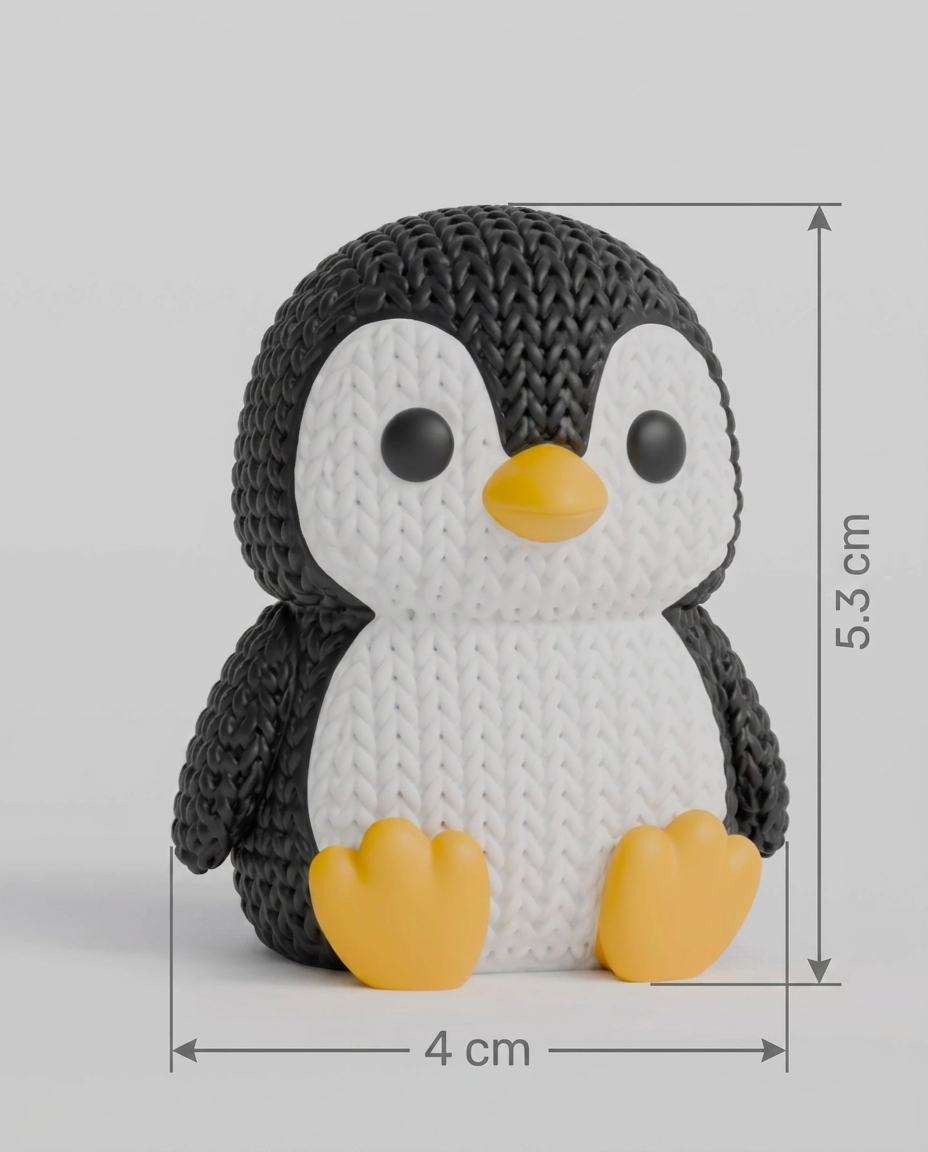 Cute Knitted Penguine