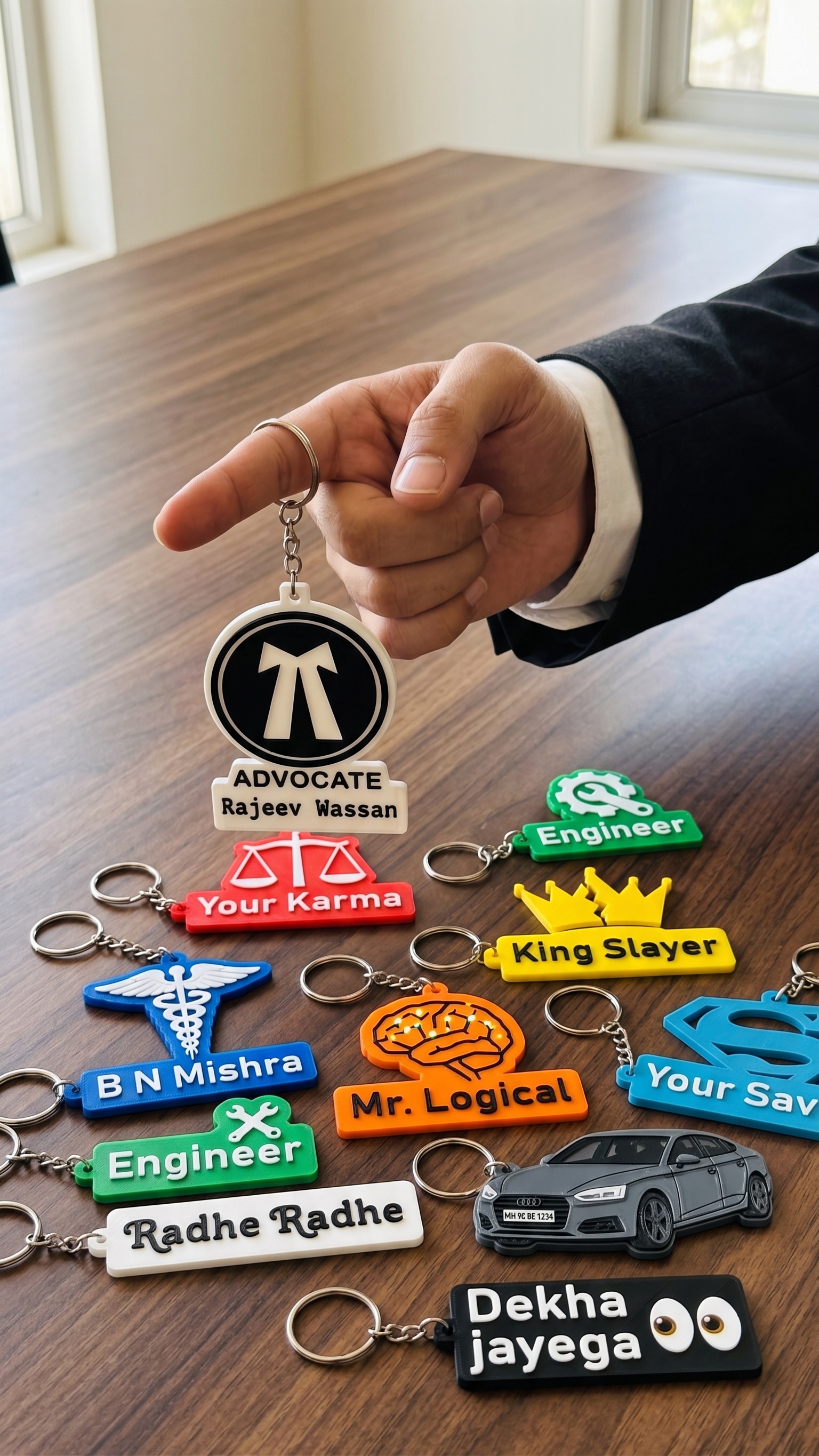Profession-Themed Key Chains