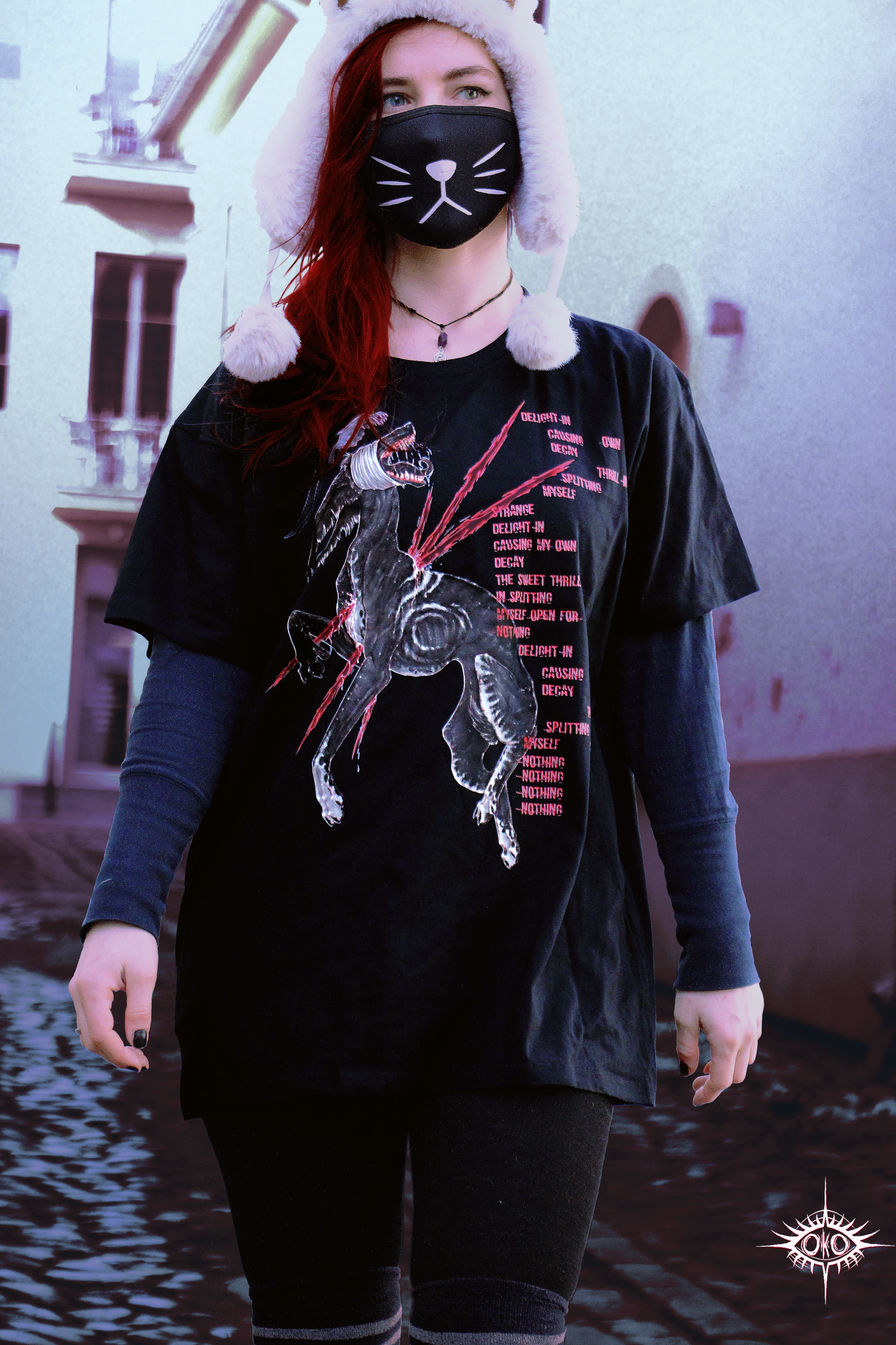 SELF-DESTRUCTIVE OVERSIZED T-shirt