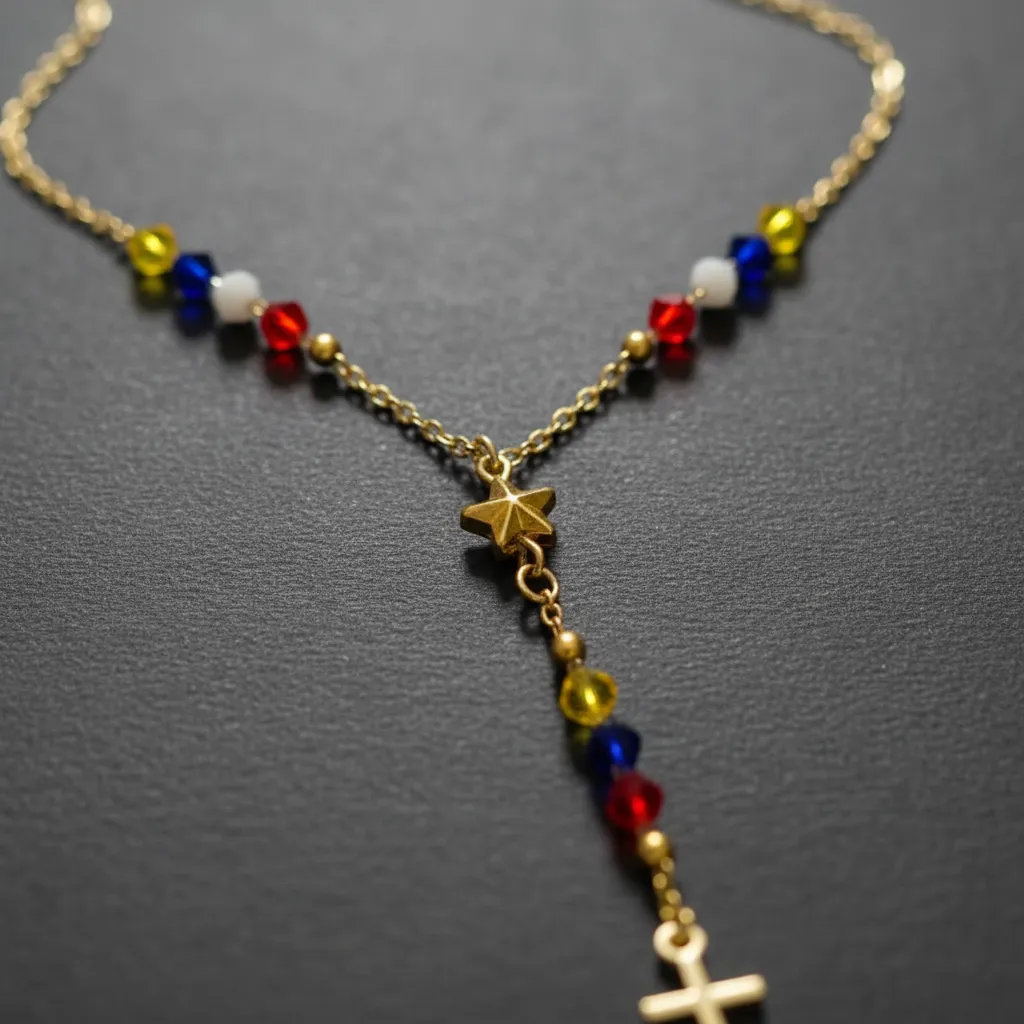 Cadena Rosario Luz Cristal Venezuela | Marisbracelets ✨