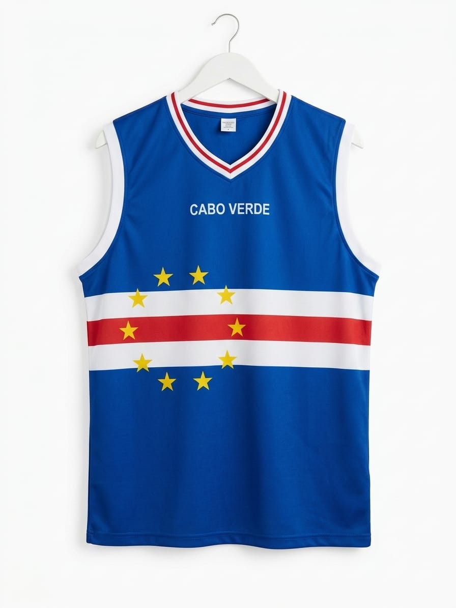 Cape Verde Flag Basketball Jersey