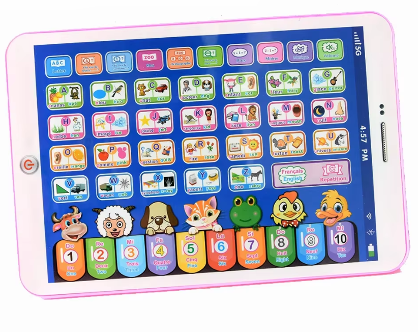 Tablette apprentissage Français Anglais