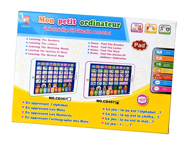 Tablette apprentissage Français Anglais