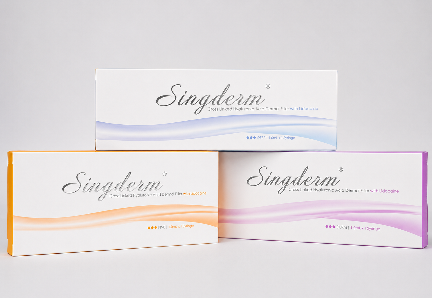 Singderm Dermal Filler Collection – Fine, Deep & Derm with Lidocaine