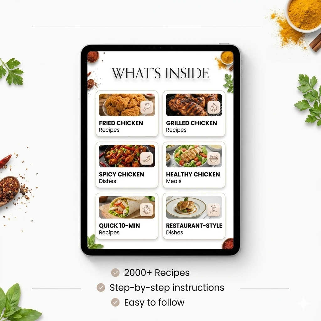 2000+ Chicken Recipes E-Book