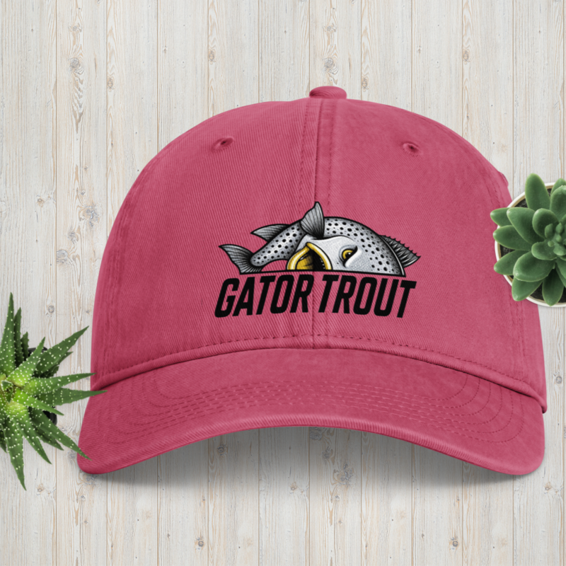 Gator Trout Yellow Mouth Coastal Washed Cap