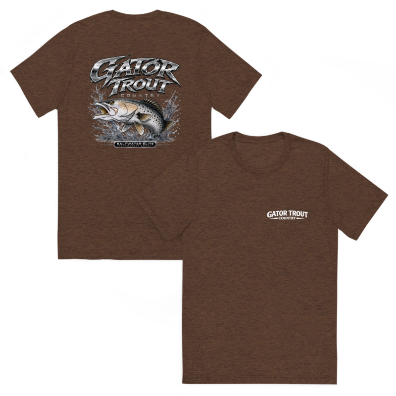 Gator Trout Country White Logo Short Sleeve T-Shirt