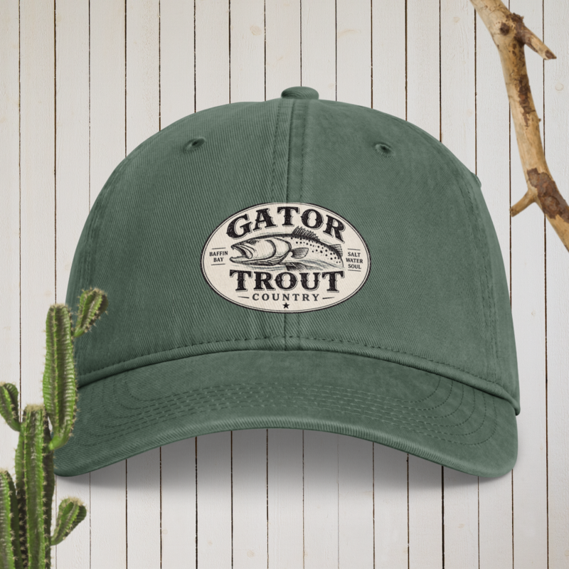 Gator Trout Country Coastal Washed Cap