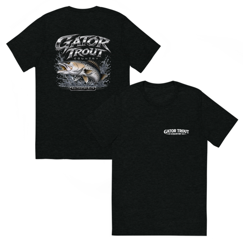 Gator Trout Country White Logo Short Sleeve T-Shirt