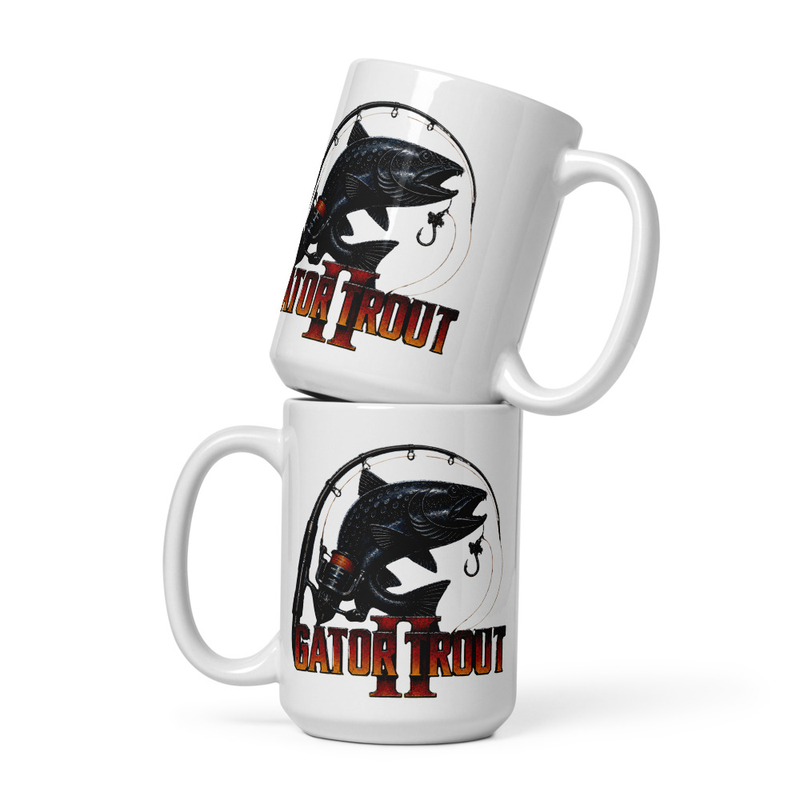 White glossy mug