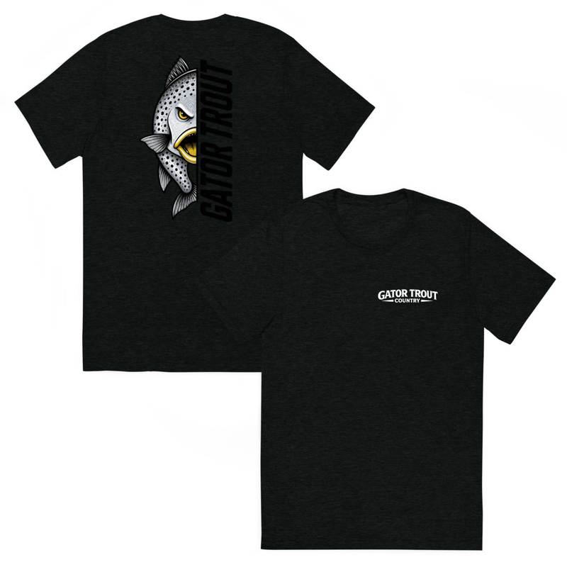 Gator Trout Yellow Mouth White Short Sleeve T-Shirt