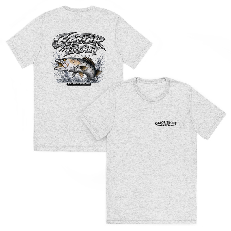 Gator Trout Country Black Logo Short Sleeve T-Shirt