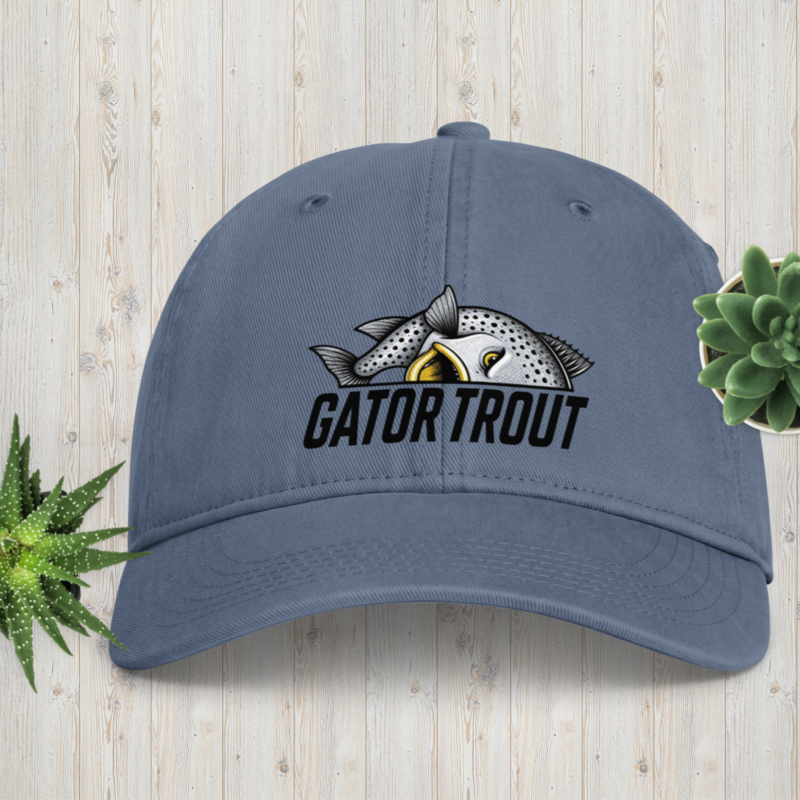 Gator Trout Yellow Mouth Coastal Washed Cap