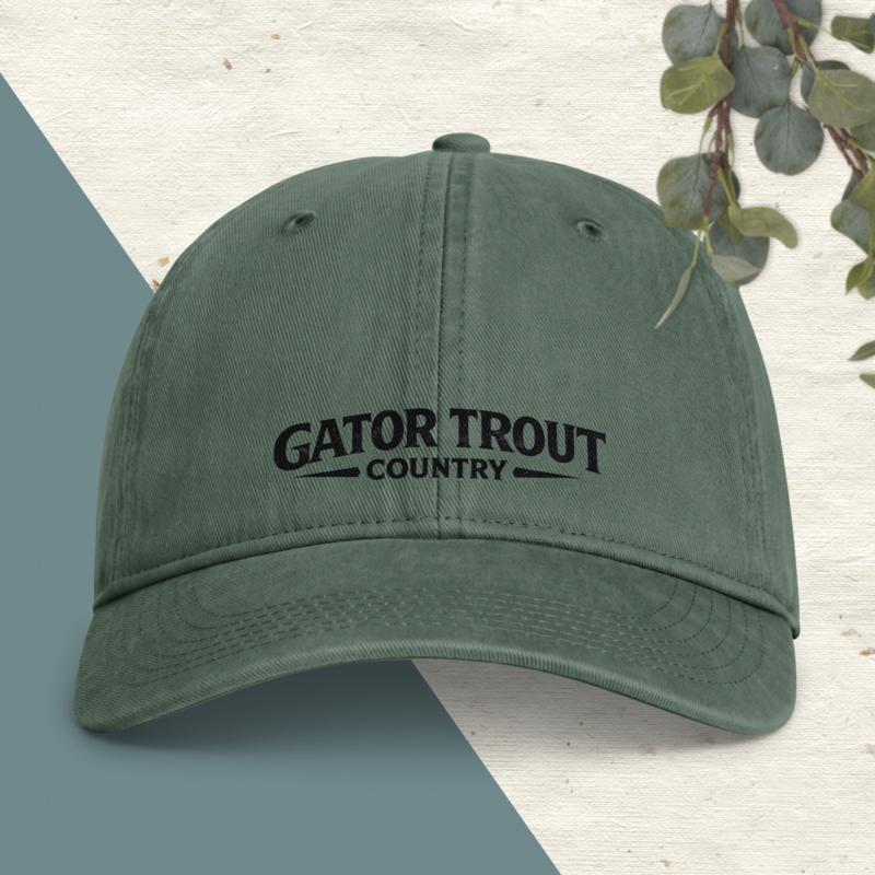 Gator Trout Country Coastal Washed Cap