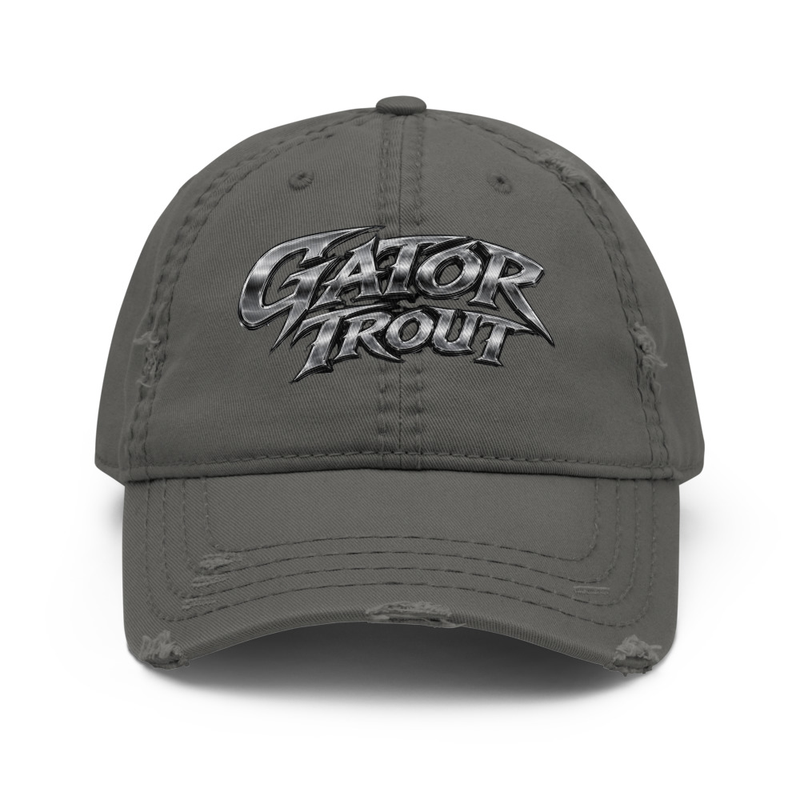Gator Trout Razor Distressed Dad Hat