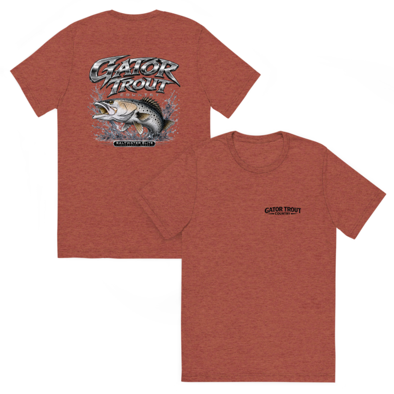 Gator Trout Country Black Logo Short Sleeve T-Shirt