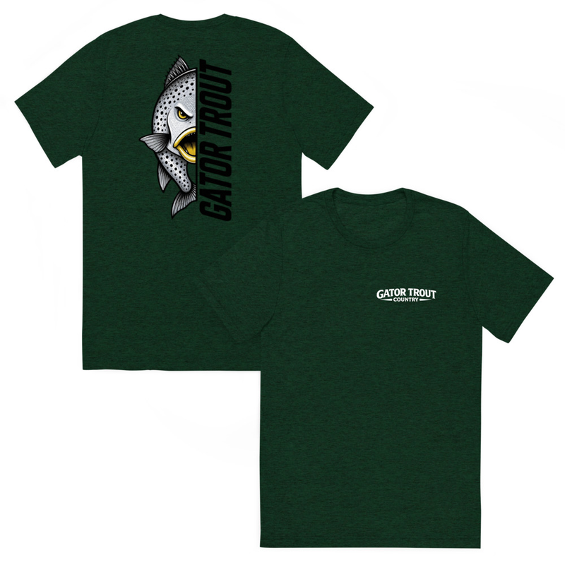Gator Trout Yellow Mouth White Short Sleeve T-Shirt