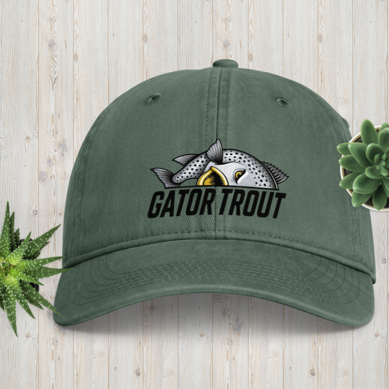 Gator Trout Yellow Mouth Coastal Washed Cap
