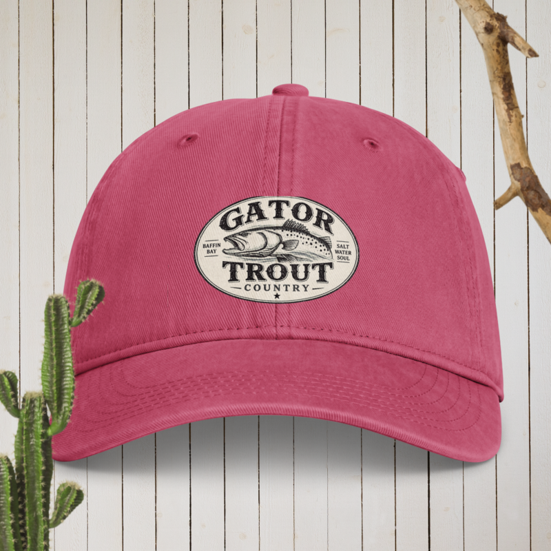 Gator Trout Country Coastal Washed Cap
