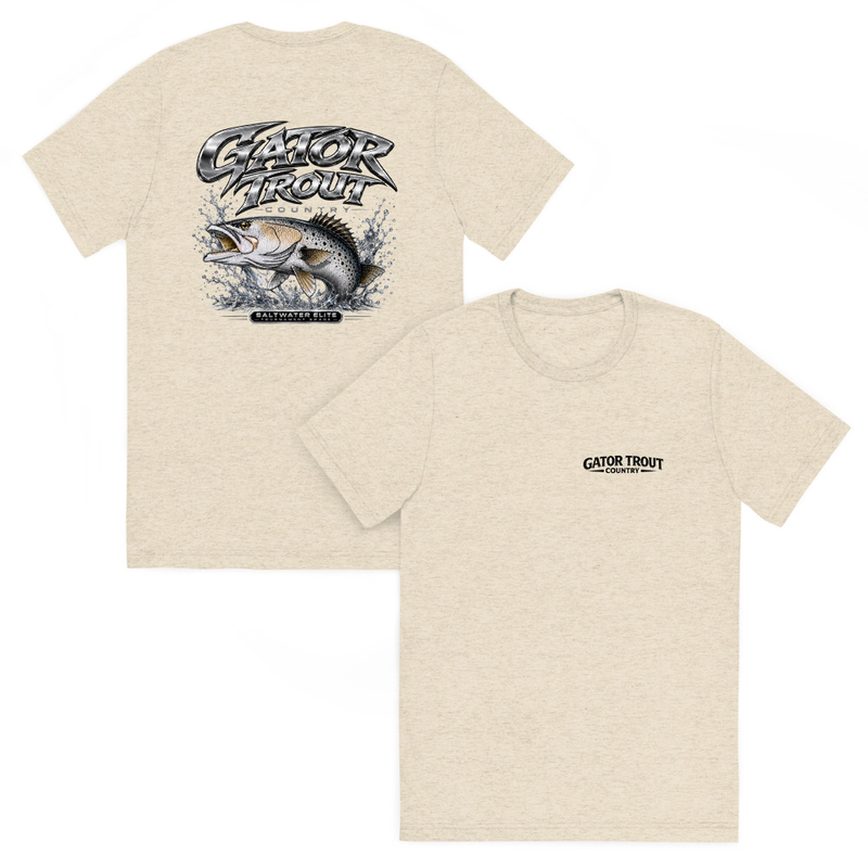 Gator Trout Country Black Logo Short Sleeve T-Shirt