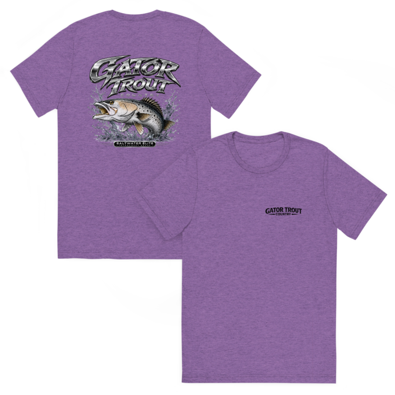 Gator Trout Country Black Logo Short Sleeve T-Shirt