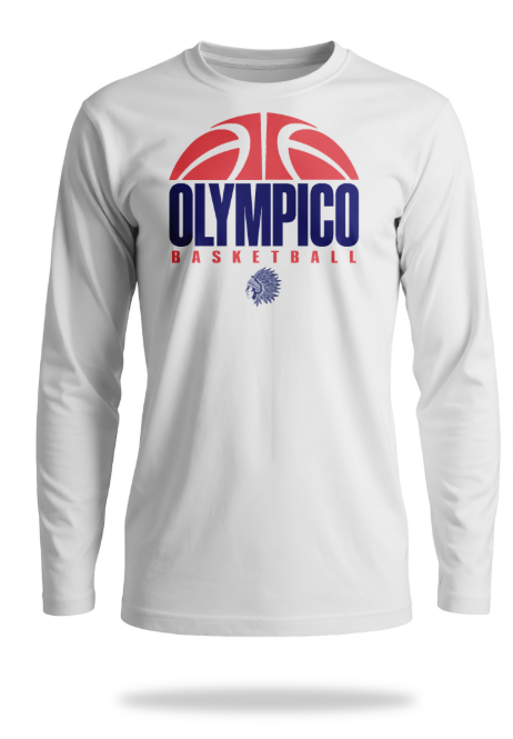 Camiseta Olympico Basketball Manga Longa