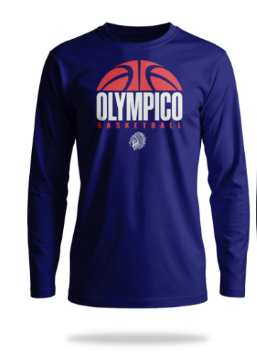 Camiseta Olympico Basketball Manga Longa