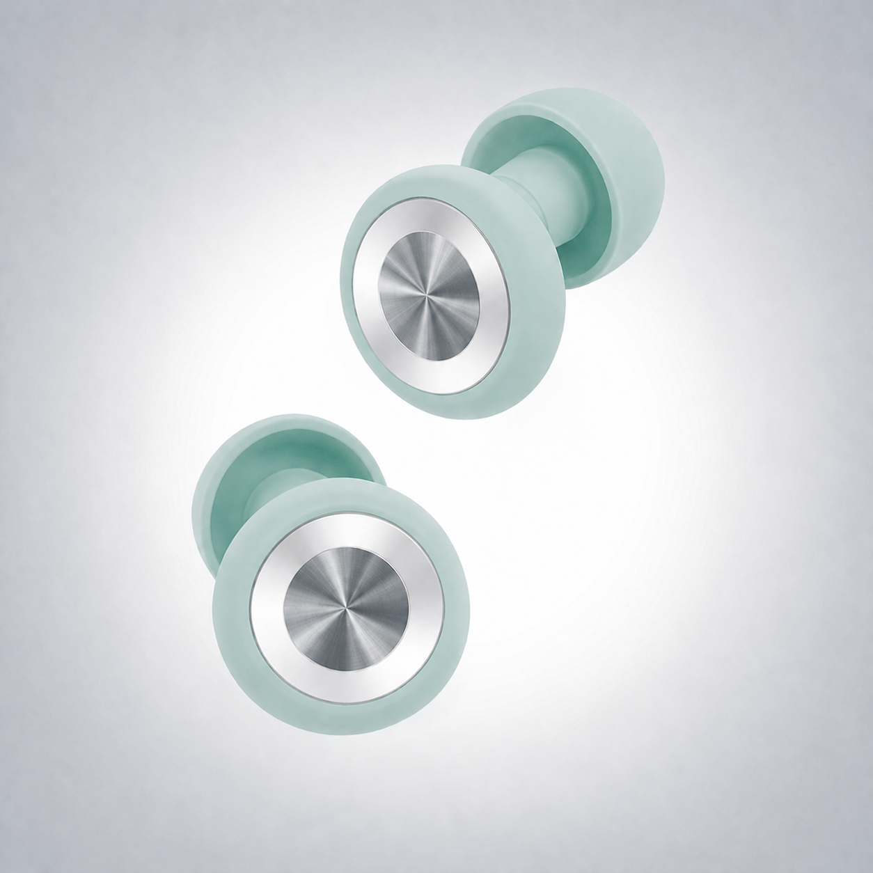 Stainless Steel Mint Ear Plugs