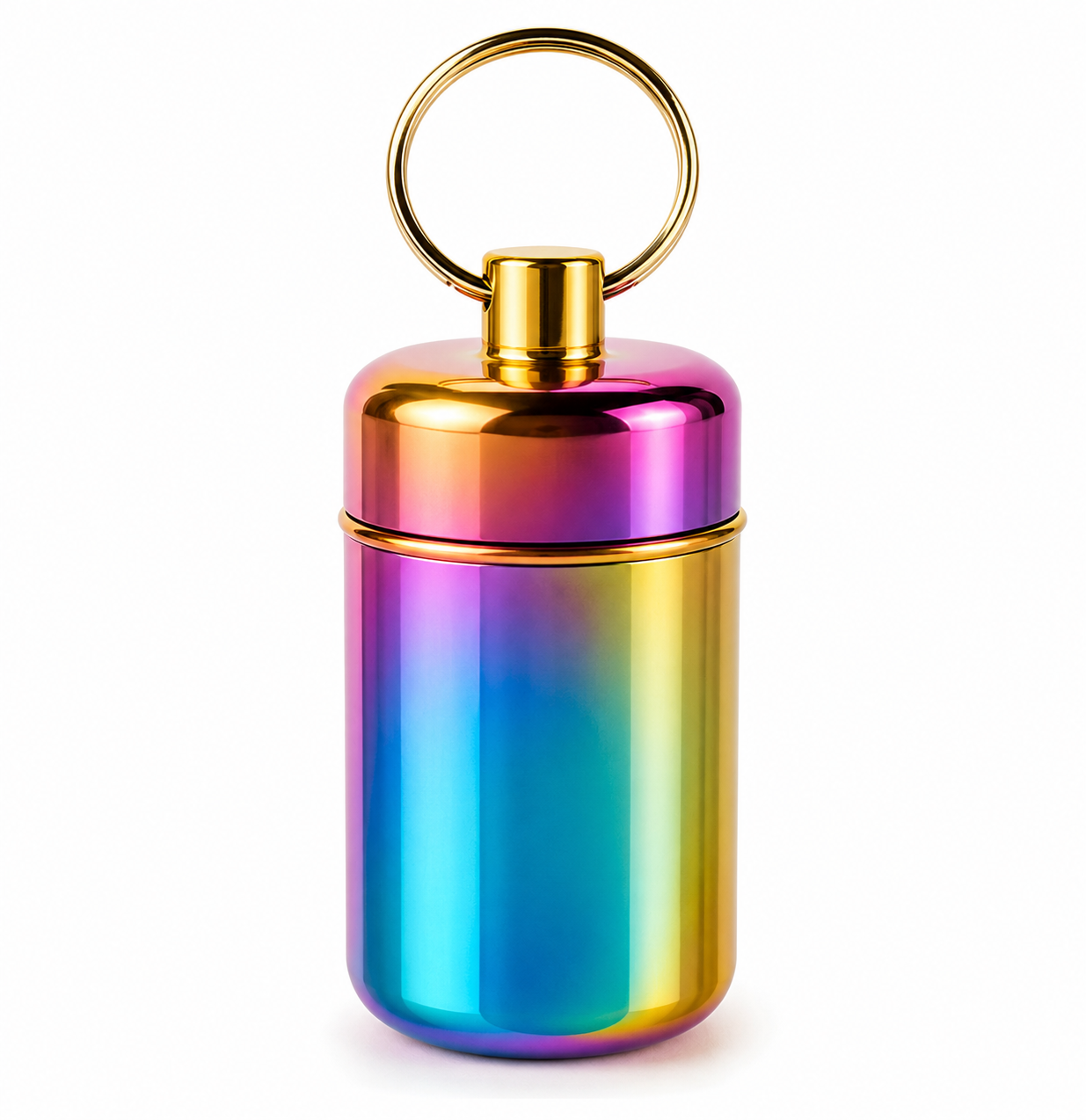Rainbow Metallic Travel Bottle