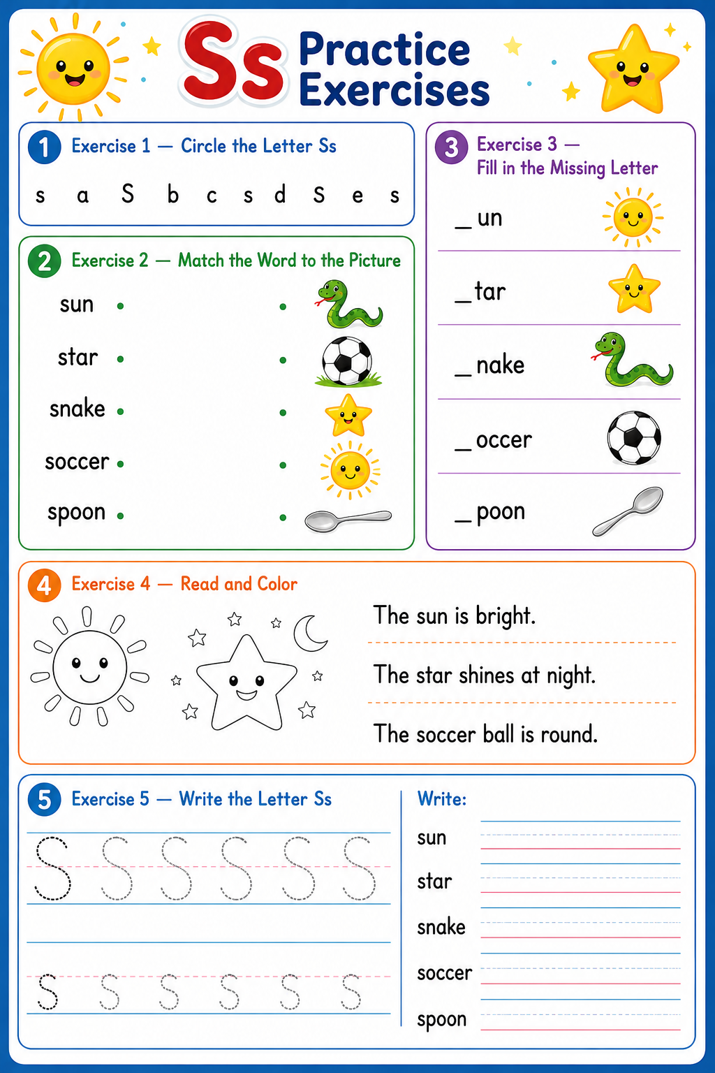Ss Practice Exercises Worksheet