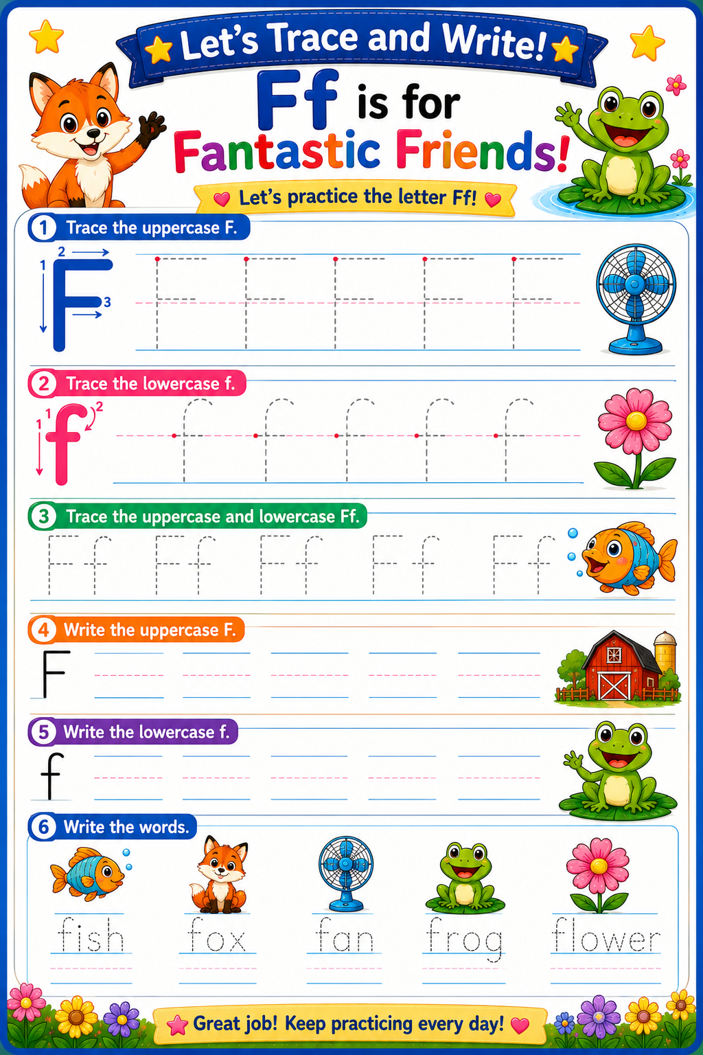 Fantastic Friends: Mastering the Letter Ff