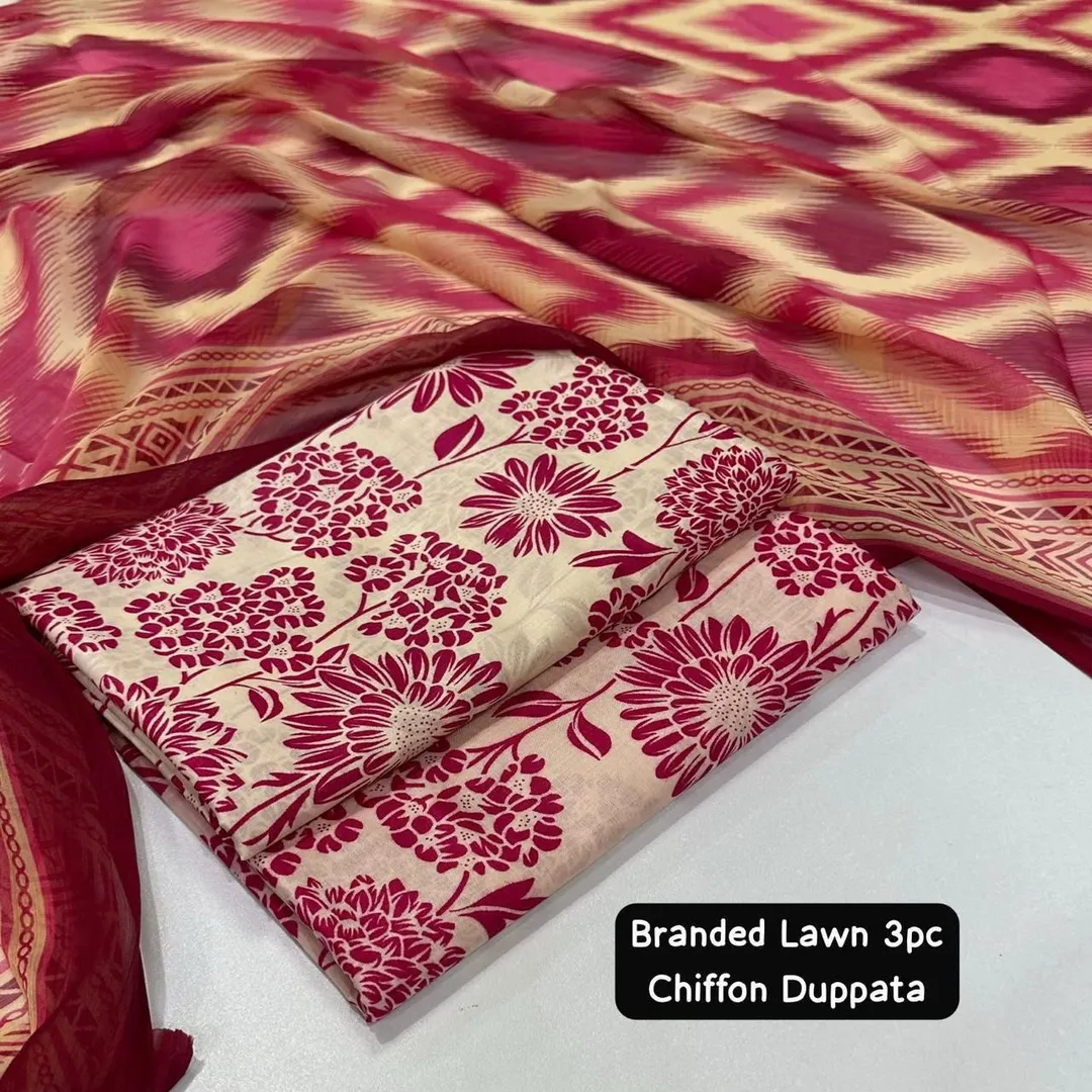 Floral Printed Lawn Suit