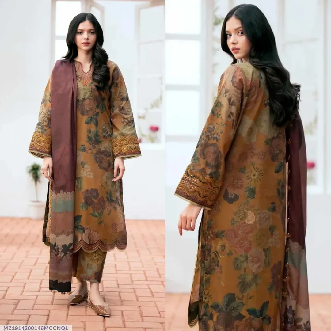Floral Ethnic Lawn Suit