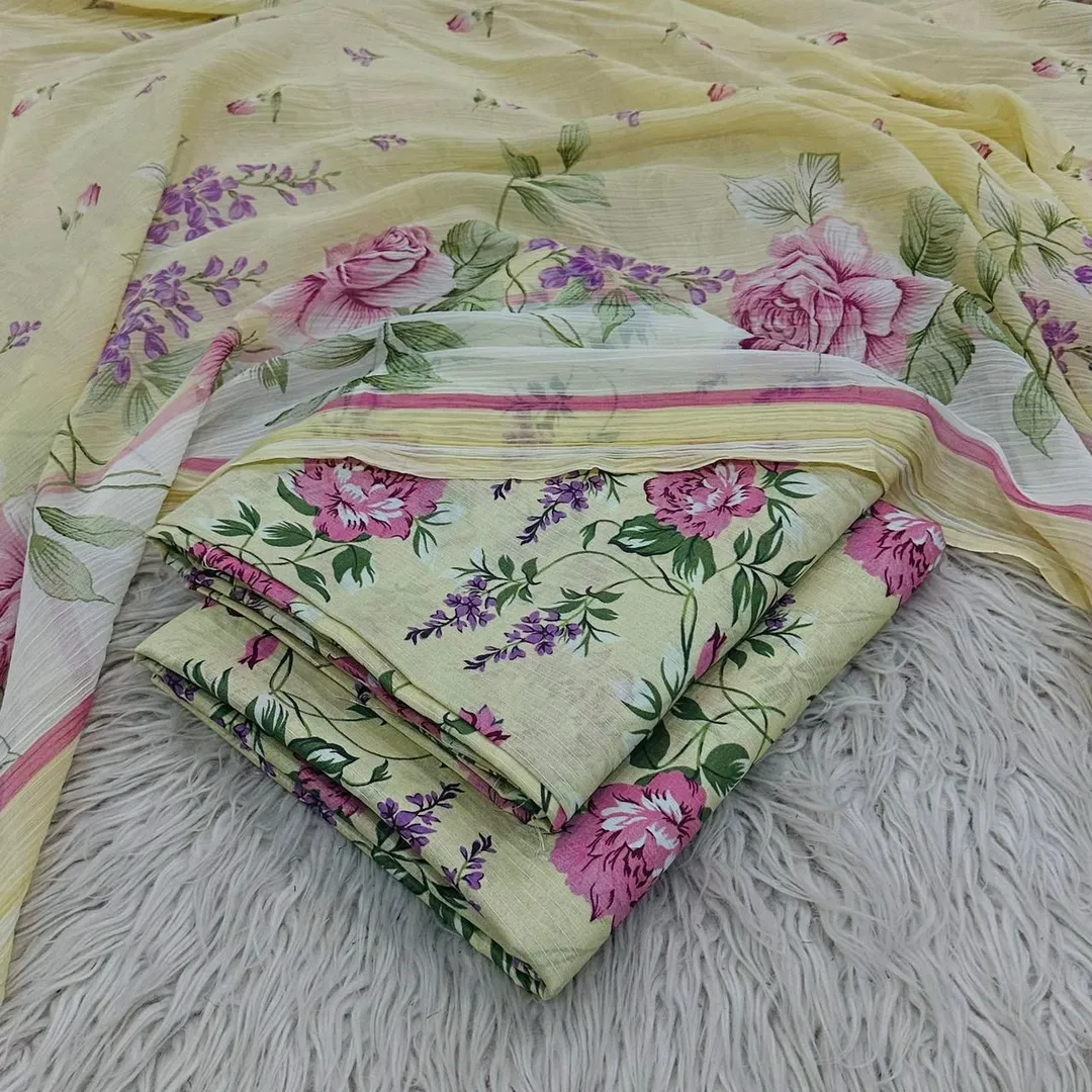 Floral Lawn Suit Set