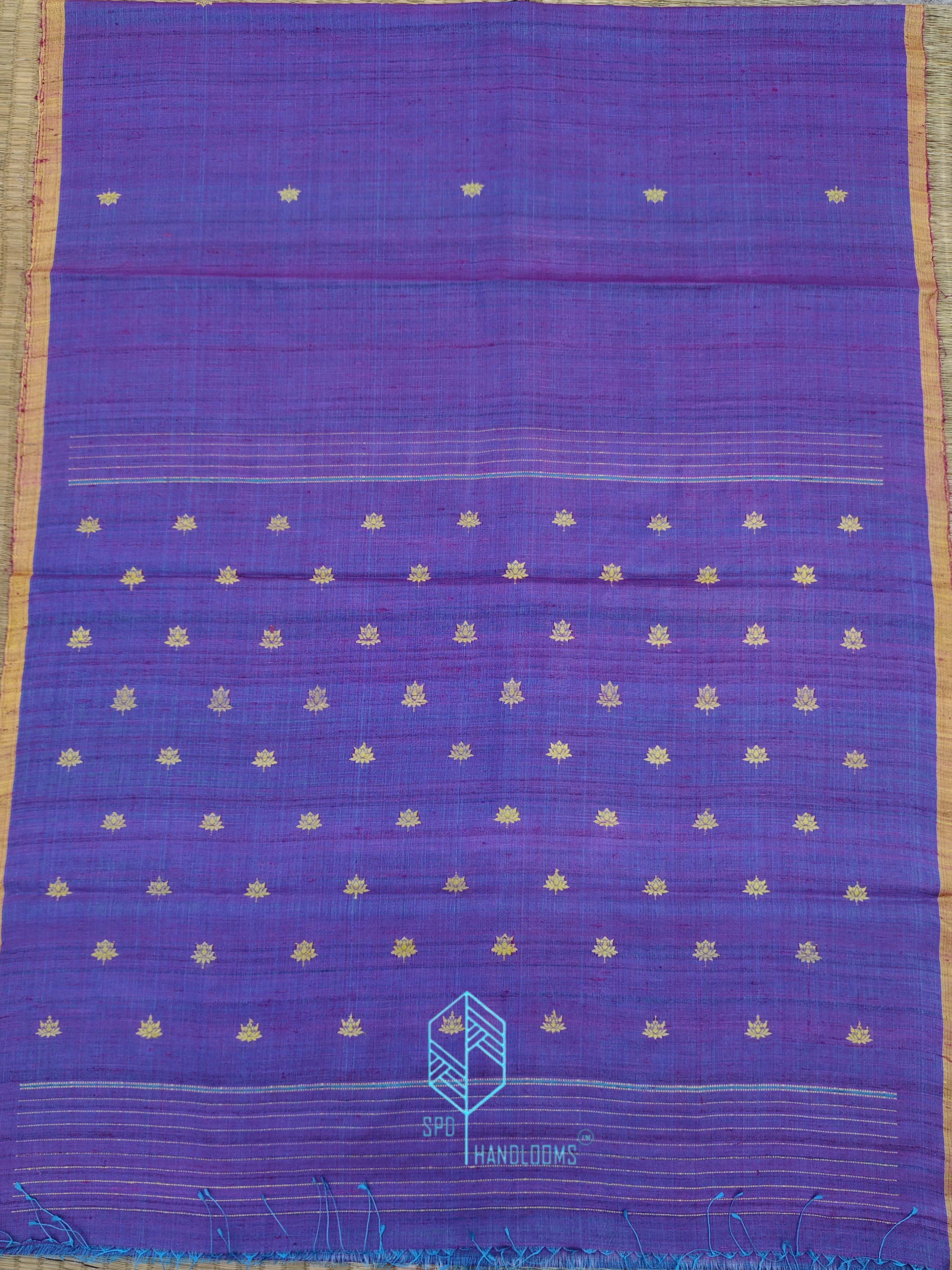 Purplish Pink & Fooda Pallu Tussar Saree