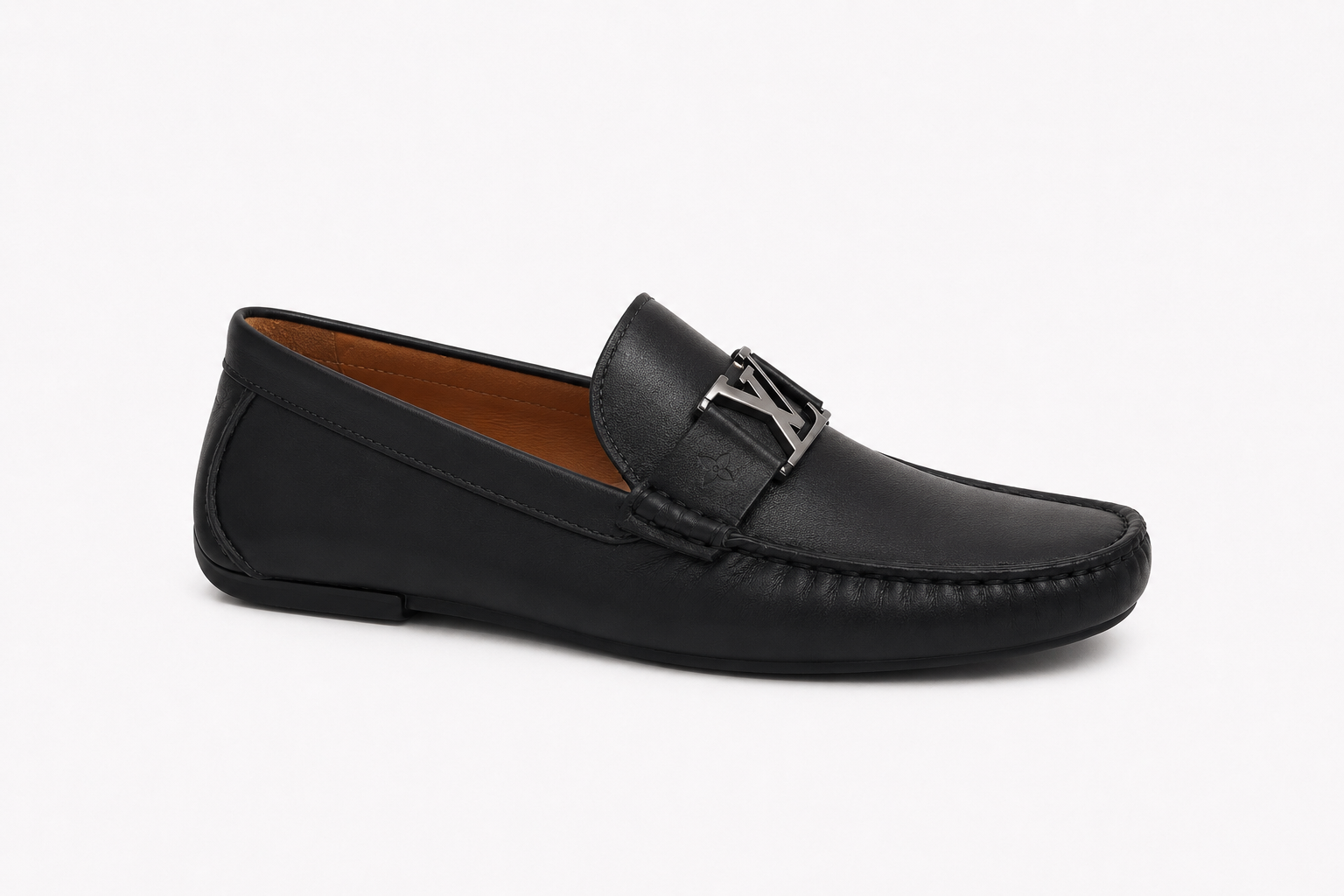 LV Erkek Deri Loafer Ayakkabı