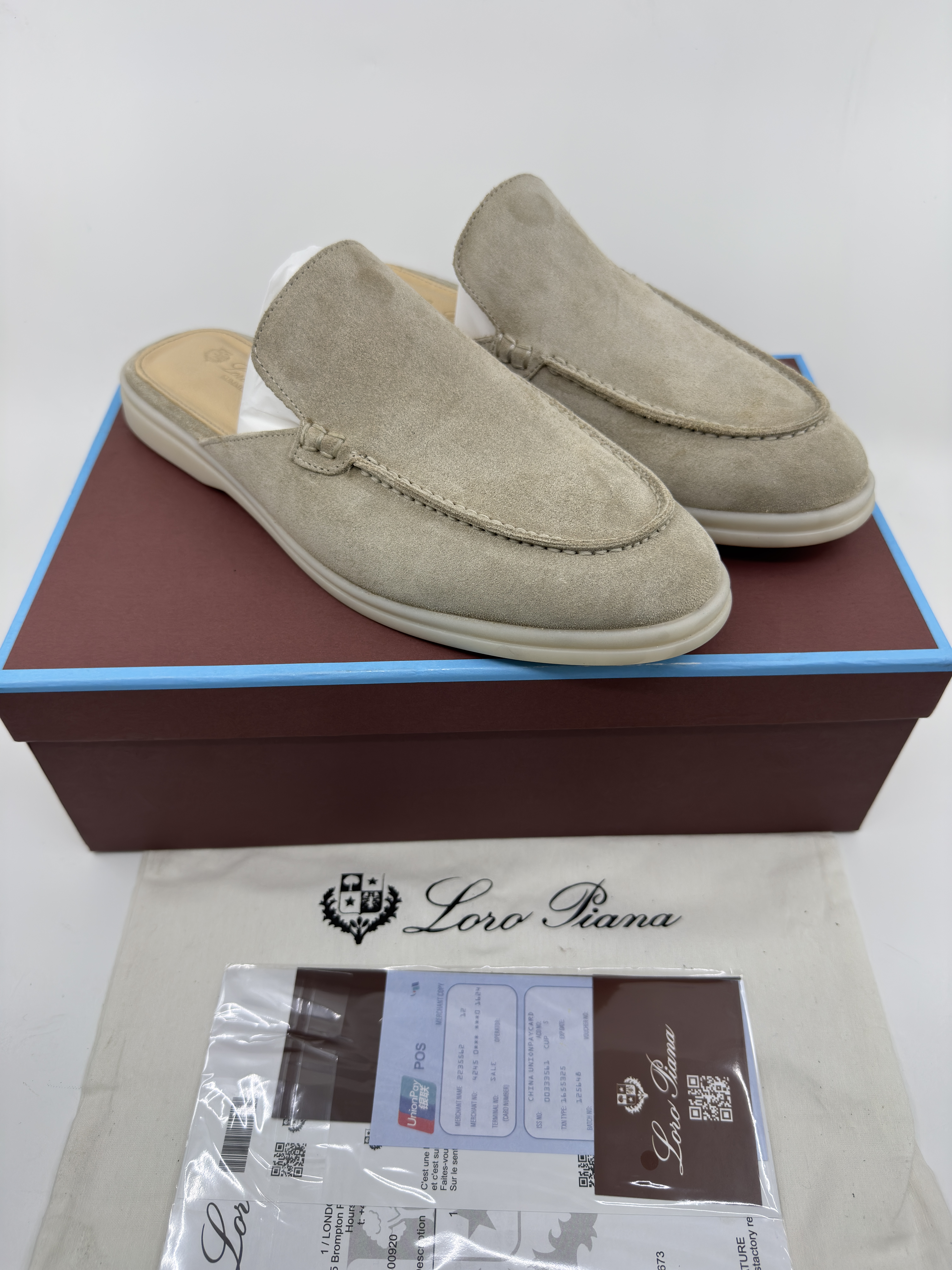 Loro Piana Summer Walk Süet&Deri Terlik