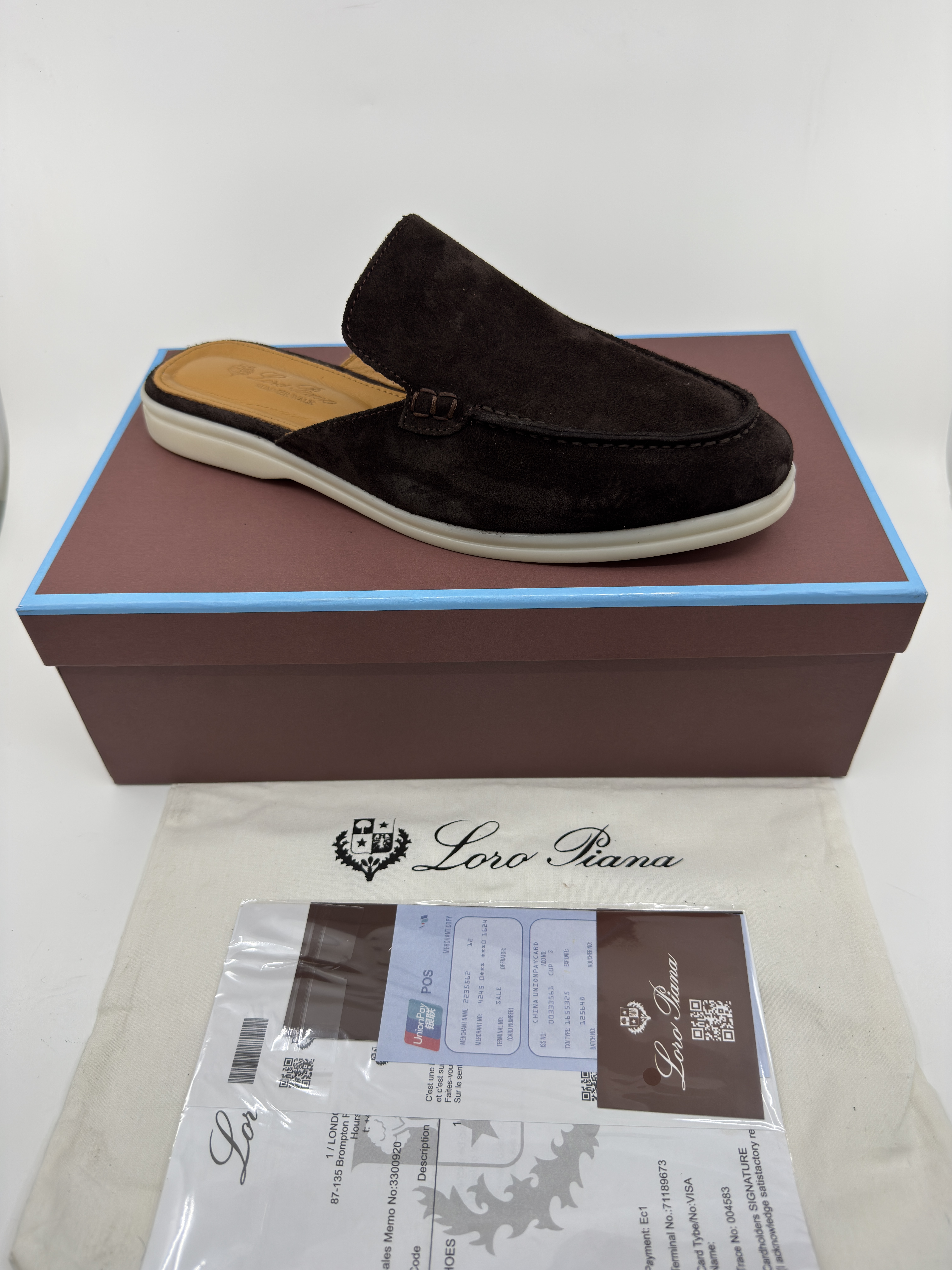 Loro Piana Summer Walk Süet&Deri Terlik