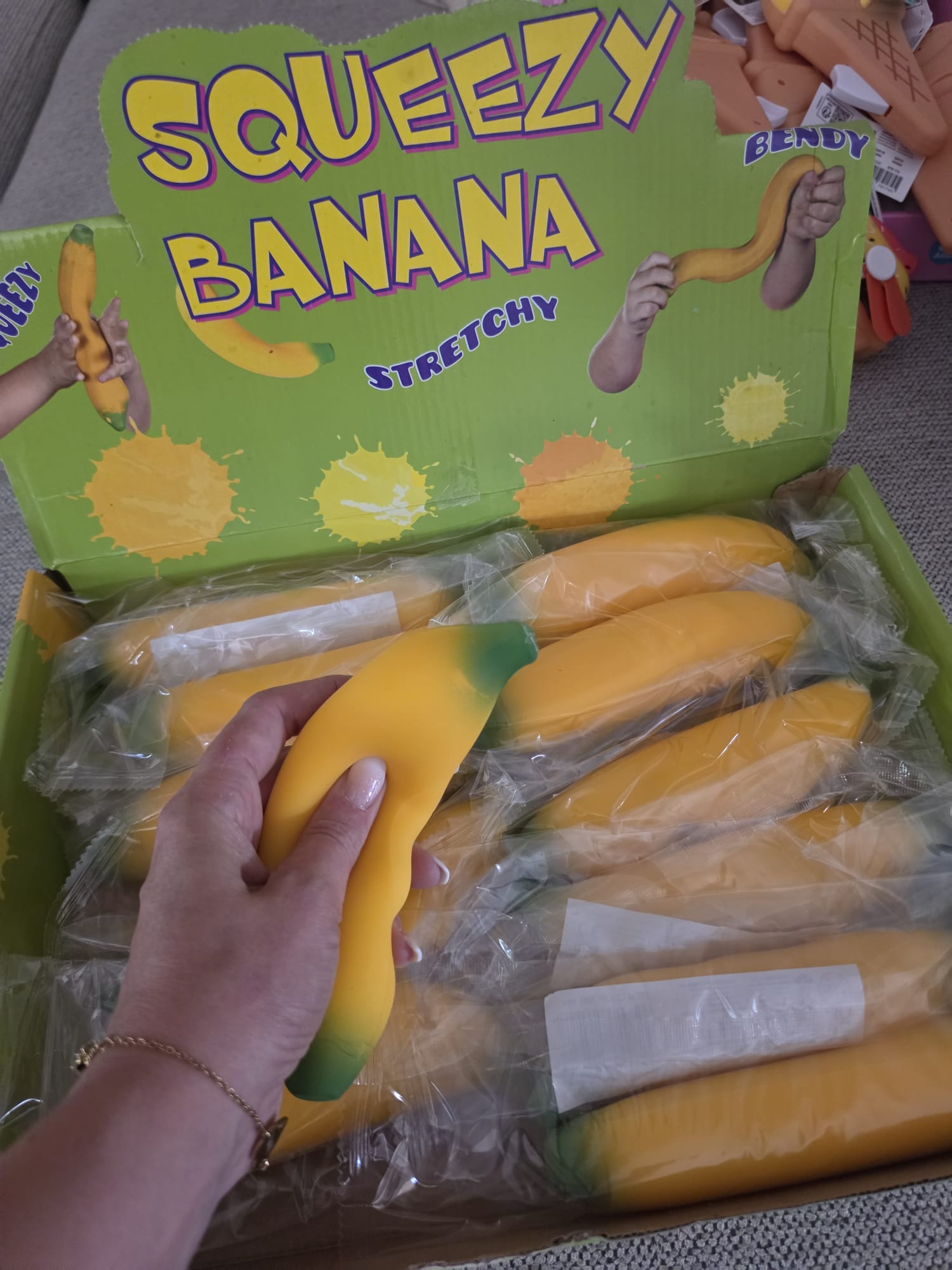 Squishy bananen 18CM
