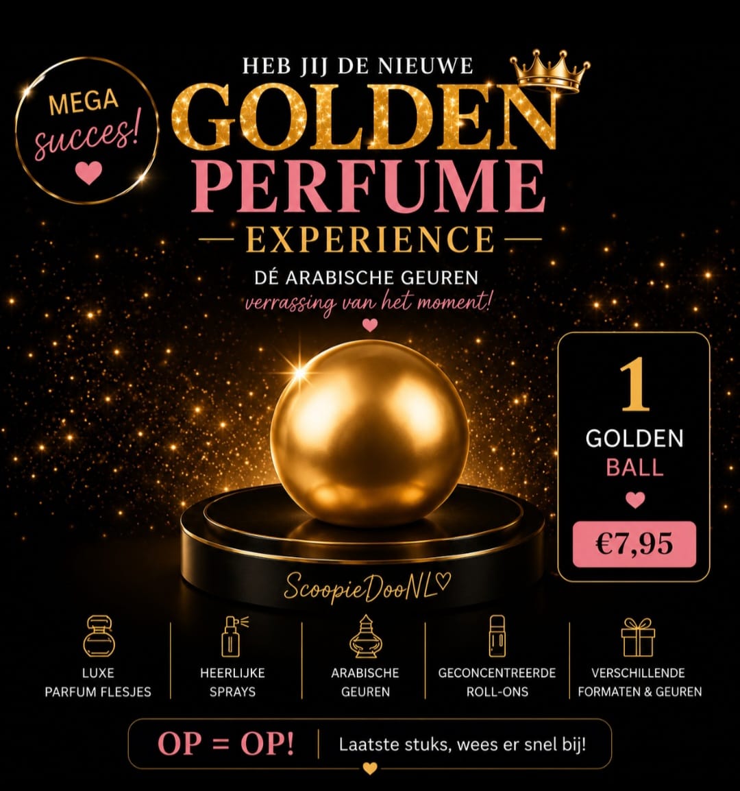 ✨ Golden Perfume Experience – 1 Gouden Parfumbal