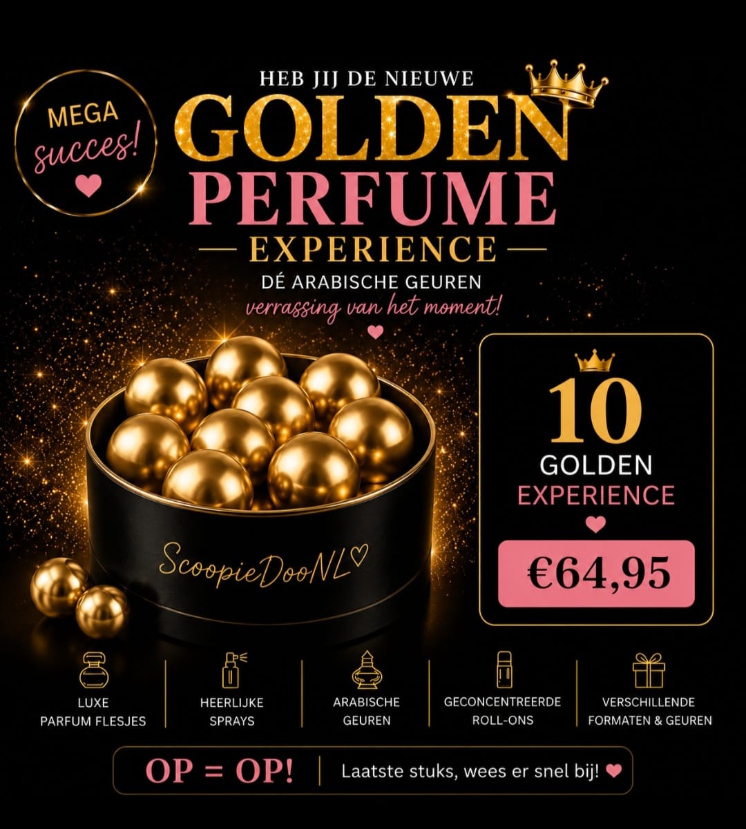 ✨ Golden Perfume Experience – 10 Gouden Parfumballen