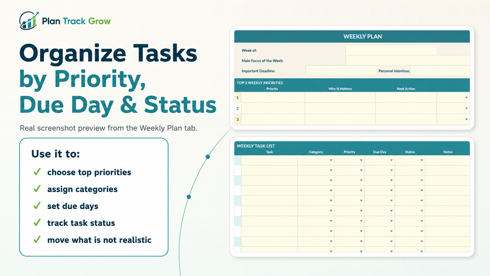 Free Weekly Planning Sheet: Priorities, Tasks, Habits, and Review