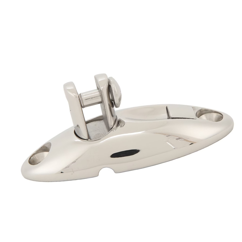 360-degree swivel deck hinge, 316 stainless steel yacht hardware.