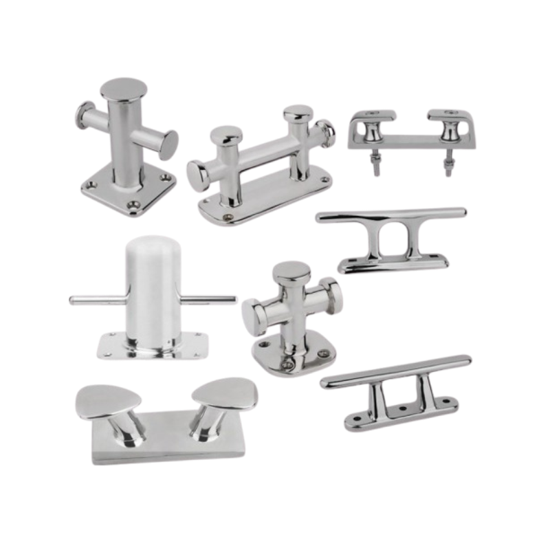 The mast mounting bracket is made of strong and durable stainless steel.