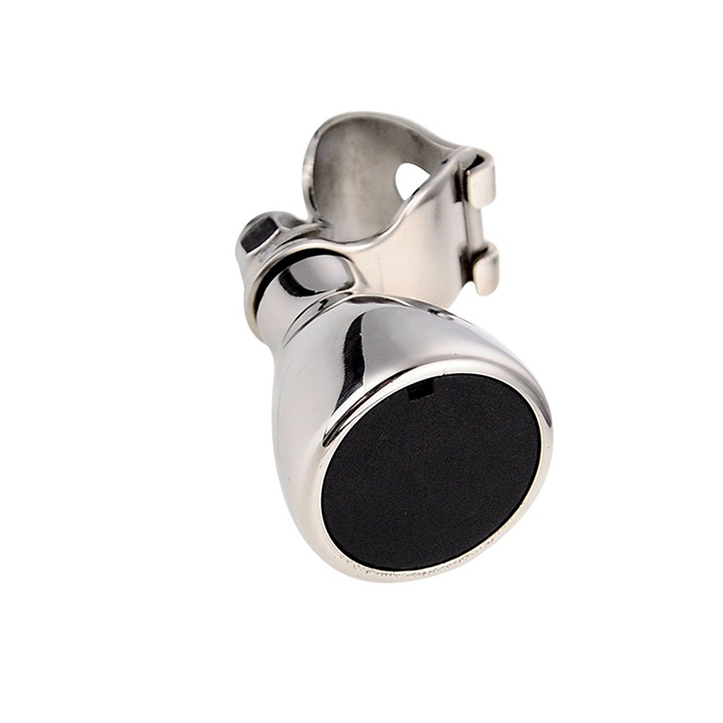 Stainless steel boat steering knob, durable, 5/8-1 inch, marine equipment.