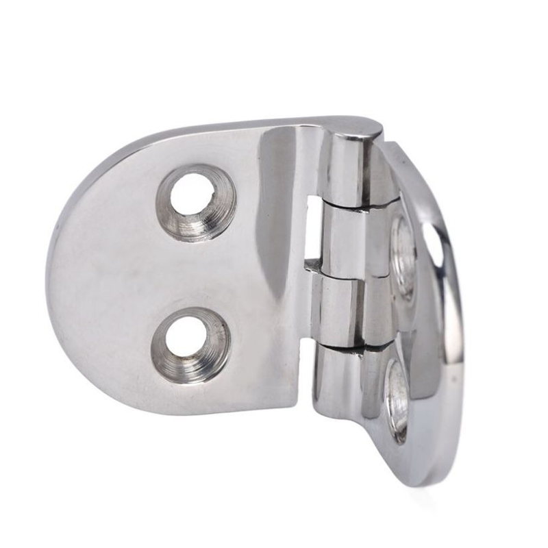 Boat hinges are made of marine-grade 316 stainless steel for the manufacture of new yachts.