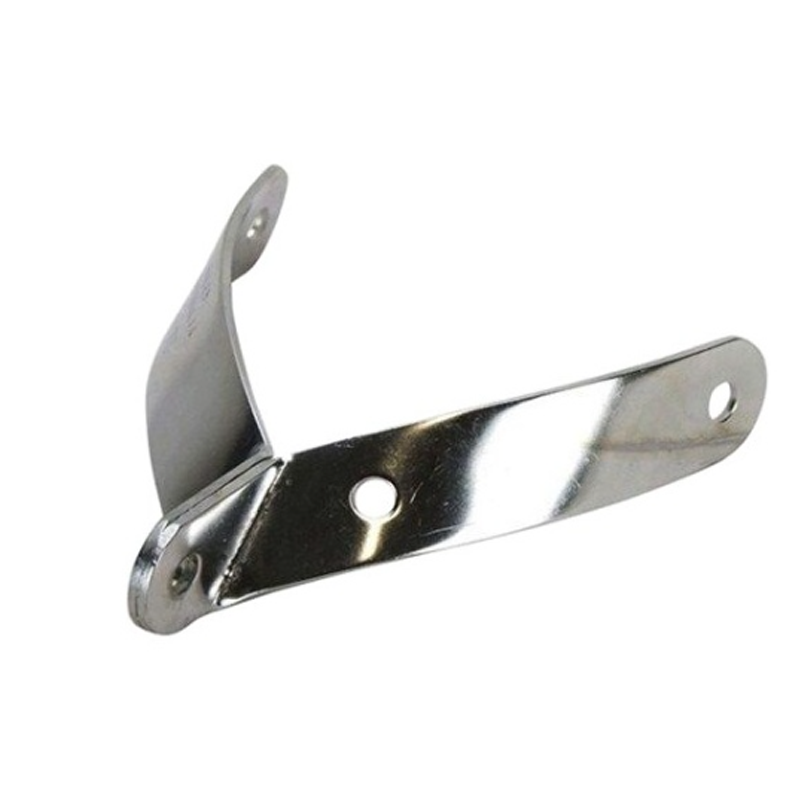 Stainless steel connectors for securing the vang bracket to the mast of a sailboat (Laser or ILCA brand).